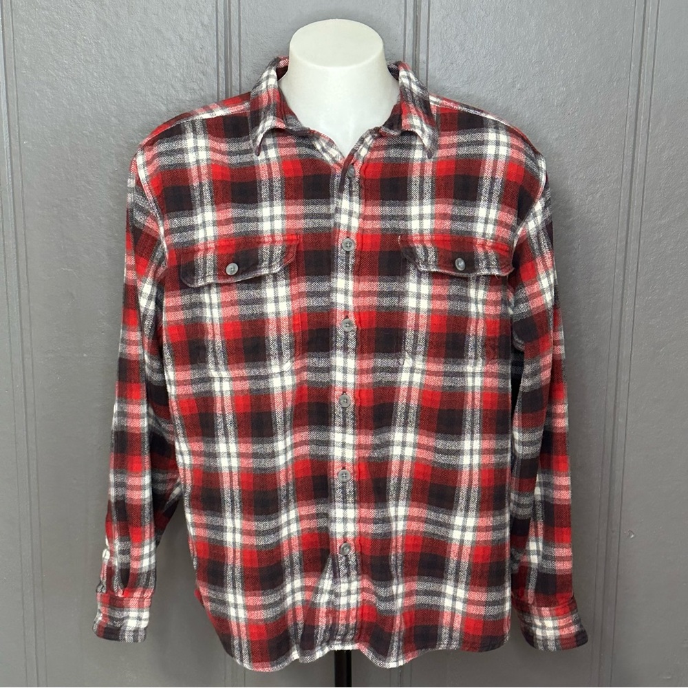 Woolrich Red Plaid Flannel Shirt